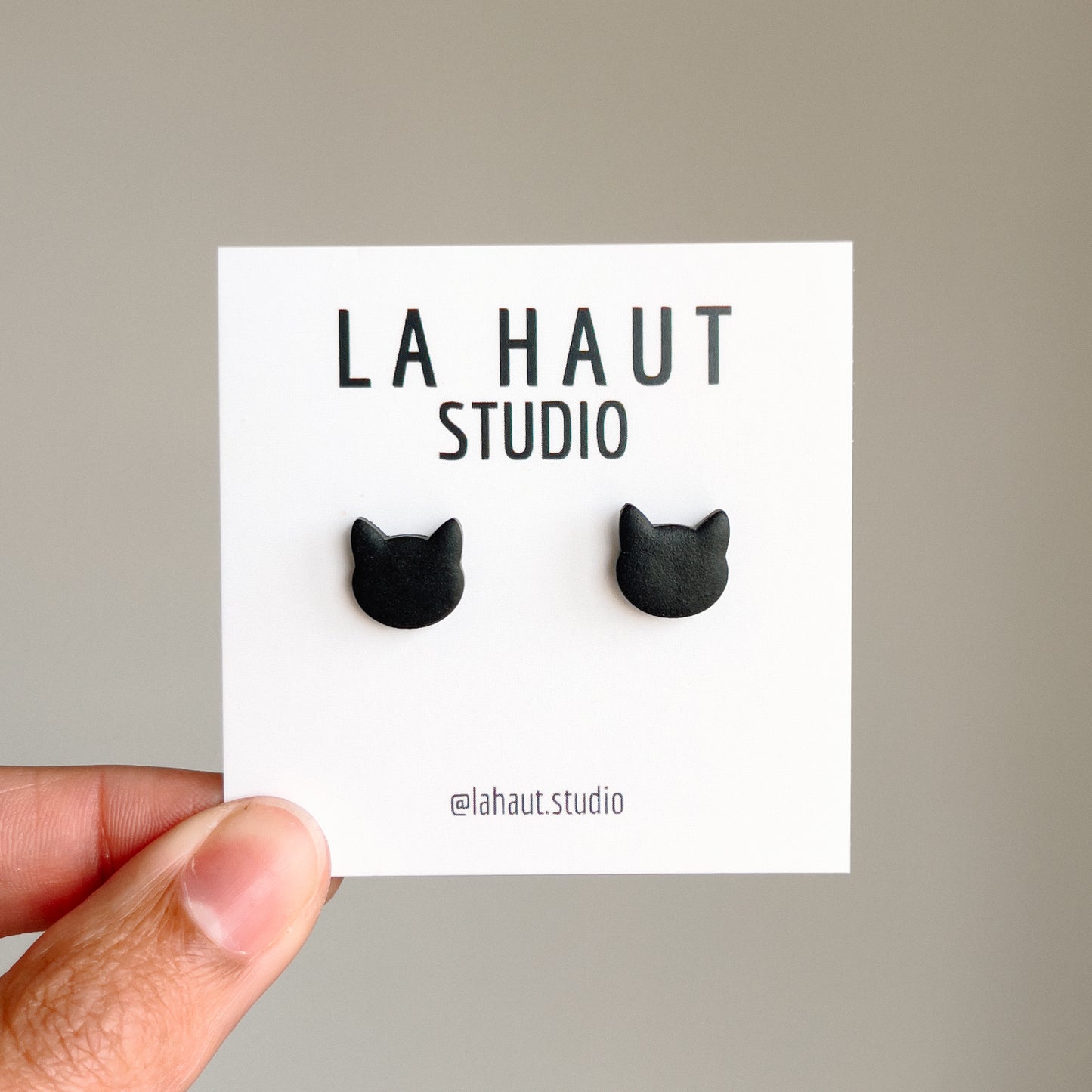 Black Cat Studs